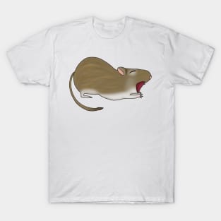 Cute Yawning brown Gerbil T-Shirt